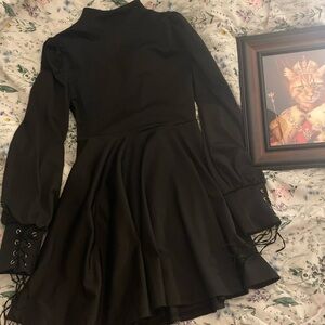 Gothic puffy sleeve dress